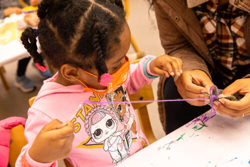 Family Art Project: Web Weavers at Wave Hill