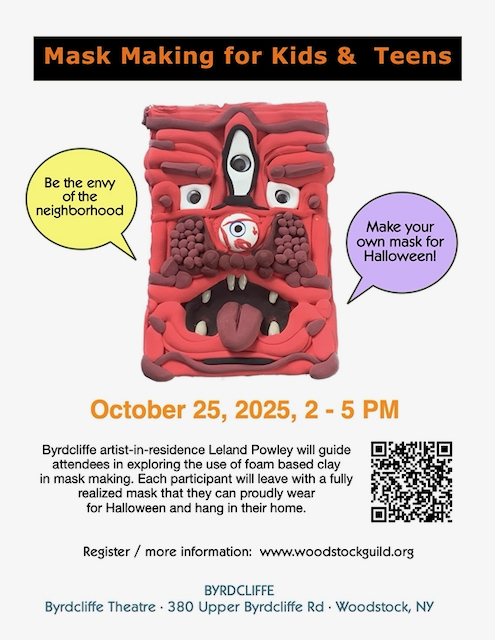 Mask Making Workshop for Kids and Teens in Woodstock