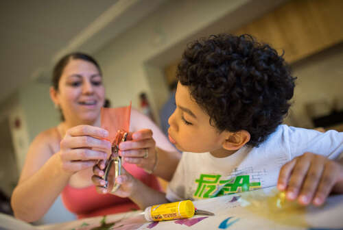 Family Art Project: Rainbow Passage at Wave Hill